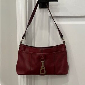 Vintage Etienne Aigner Oxblood Leather Shoulder Bag